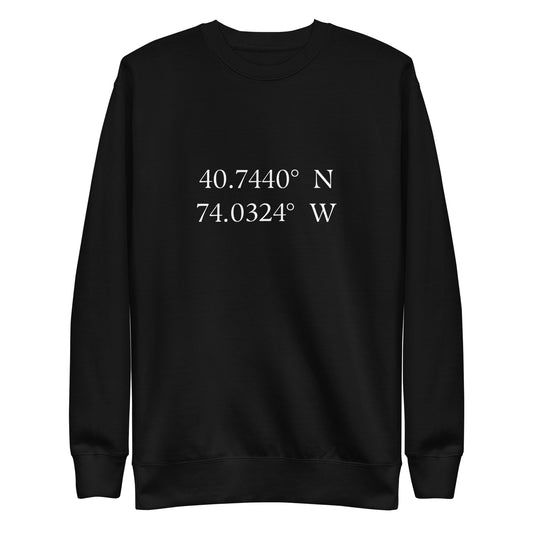 Text Me When You Get To HBKN Dark Crewneck