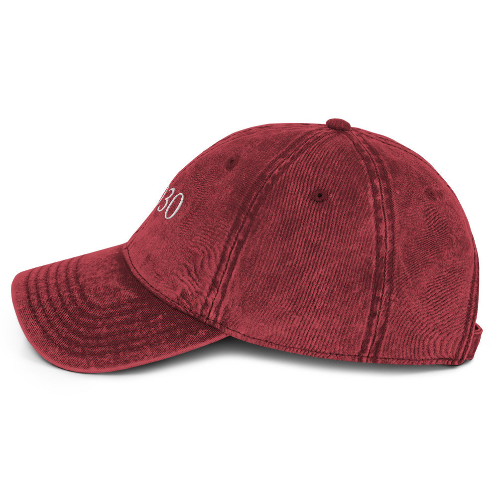 Vintage Hoboken Zip Code Dark Cap